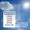 Signmission Firmly Close Door After Each Use, 7 in W x Rectangle, Vinyl Decal OS-2PACK-NS-D-710-V-12723 - alternate 6
